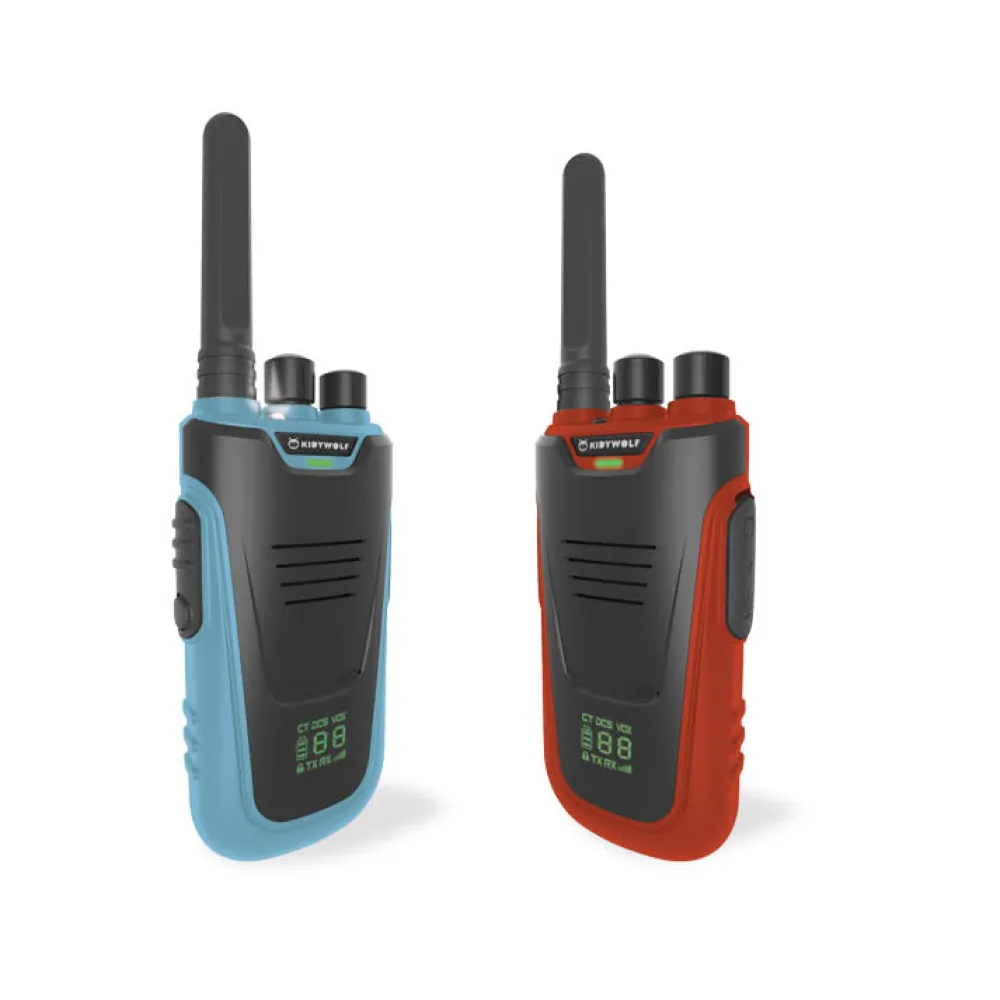 Kidywolf Walkie Talkies Kidytalk Rojo-Azul ·*Niños Tecnología|Walkie Talkie Para Niños