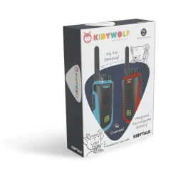 Kidywolf Walkie Talkies Kidytalk Rojo-Azul ·*Niños Tecnología|Walkie Talkie Para Niños