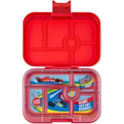 Yumbox Original 6 compartimentos Road Red Race Cars* Cajas De Almuerzo Infantil·Con Compartimentos