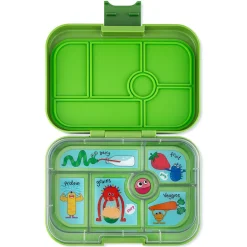 Yumbox Original 6 compartimentos Matcha Green Monsters* Cajas De Almuerzo Infantil·Con Compartimentos