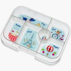 Yumbox Original 6 compartimentos Aqua Paris* Cajas De Almuerzo Infantil·Con Compartimentos