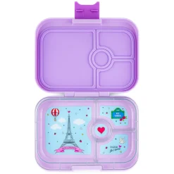 Yumbox Panino 4 compartimentos Purple Paris* Cajas De Almuerzo Infantil·Con Compartimentos