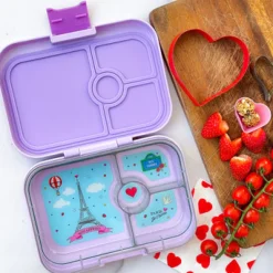 Yumbox Panino 4 compartimentos Purple Paris* Cajas De Almuerzo Infantil·Con Compartimentos