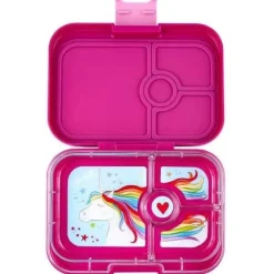 Yumbox Panino 4 compartimentos Malibú Purple Unicornio* Cajas De Almuerzo Infantil·Con Compartimentos