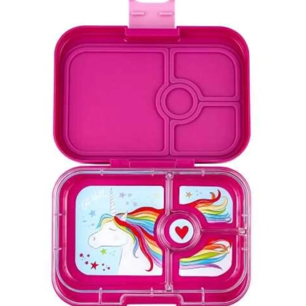 Yumbox Panino 4 compartimentos Malibú Purple Unicornio* Cajas De Almuerzo Infantil·Con Compartimentos