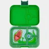 Yumbox Panino 4 compartimentos Green Dino* Cajas De Almuerzo Infantil·Con Compartimentos