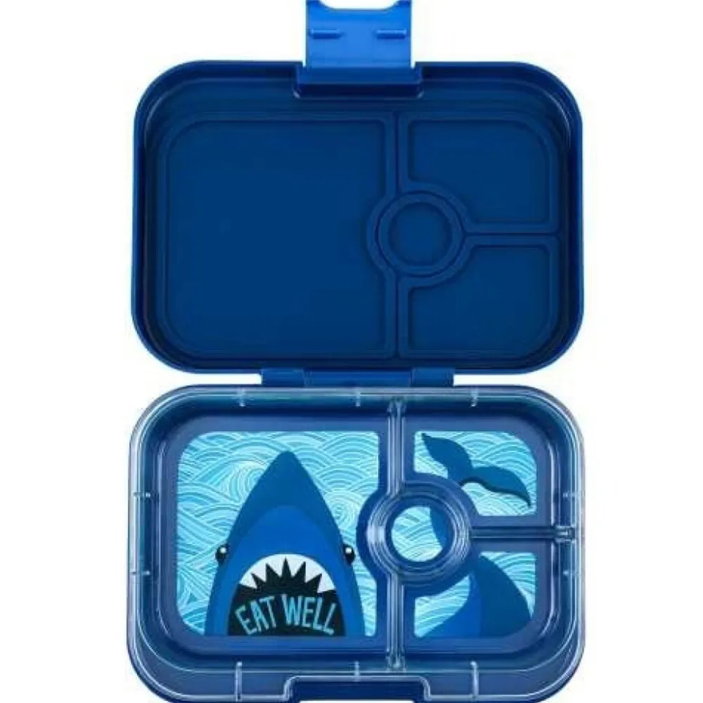 Yumbox Panino 4 compartimentos Blue Montecarlo Shark* Cajas De Almuerzo Infantil·Con Compartimentos