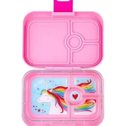 Yumbox Panino 4 compartimentos Power Pink Unicornio* Cajas De Almuerzo Infantil·Con Compartimentos