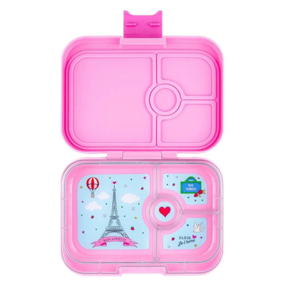 Yumbox Panino 4 compartimentos Fifi Pink Paris* Cajas De Almuerzo Infantil·Con Compartimentos
