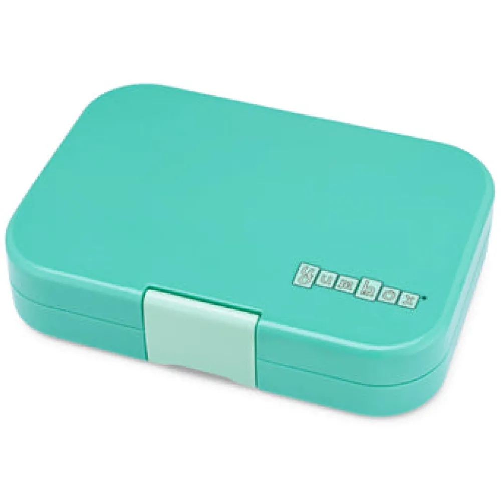 Yumbox Panino 4 compartimentos Aqua Panter* Cajas De Almuerzo Infantil·Con Compartimentos