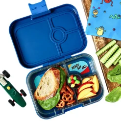 Yumbox Panino 4 compartimentos Montecarlo Blue Race Cars* Cajas De Almuerzo Infantil·Con Compartimentos
