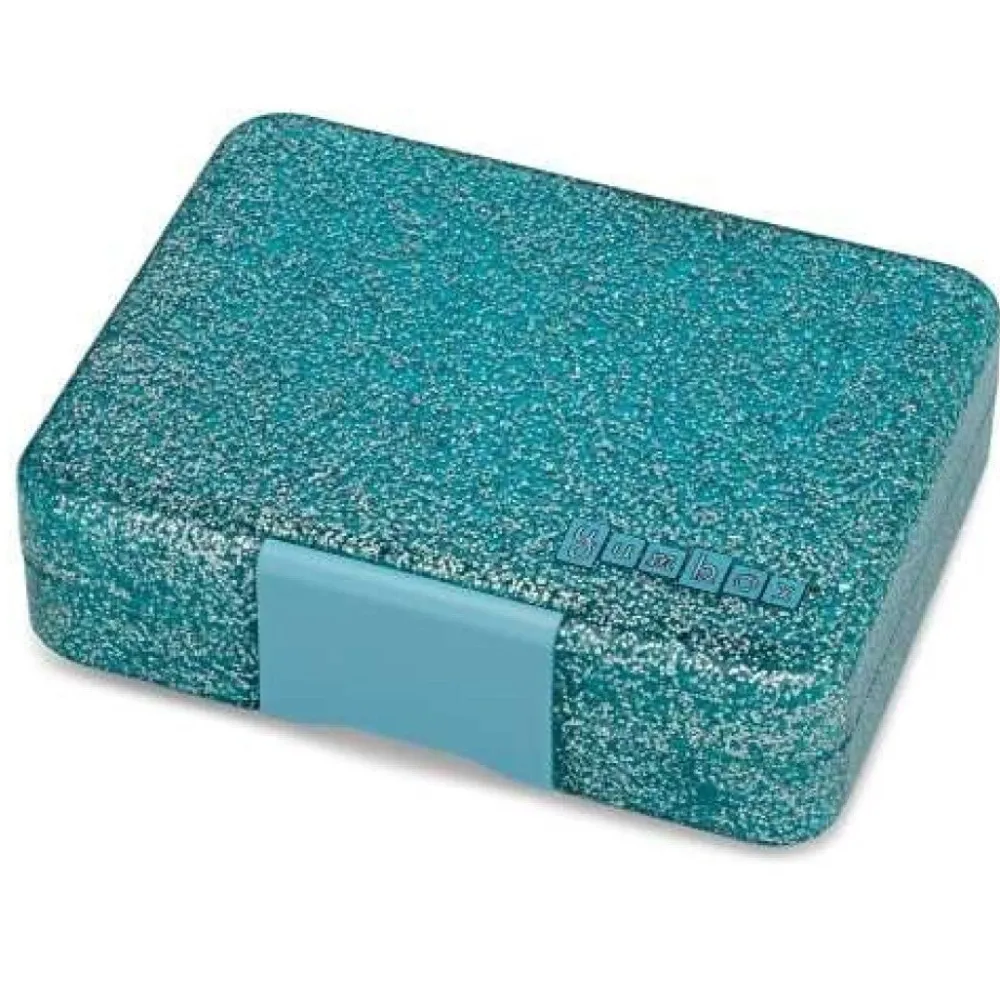 Yumbox Snack 3 compartimentos Glitter Blue* Cajas De Almuerzo Infantil·Con Compartimentos