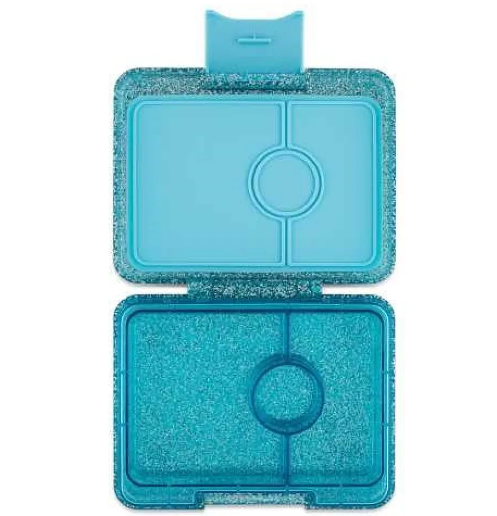 Yumbox Snack 3 compartimentos Glitter Blue* Cajas De Almuerzo Infantil·Con Compartimentos
