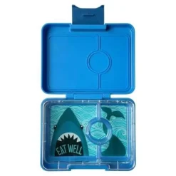 Yumbox Snack 3 compartimentos Surf Blue Shark* Cajas De Almuerzo Infantil·Con Compartimentos