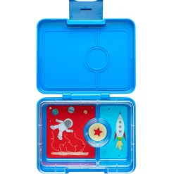 Yumbox Snack 3 compartimentos Surf Blue Cohetes* Cajas De Almuerzo Infantil·Con Compartimentos