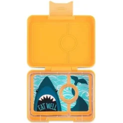 Yumbox Snack 3 compartimentos Yellow Shark* Cajas De Almuerzo Infantil·Con Compartimentos