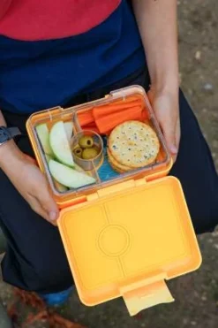 Yumbox Snack 3 compartimentos Yellow Shark* Cajas De Almuerzo Infantil·Con Compartimentos
