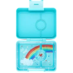 Yumbox Snack 3 compartimentos Aqua Rainbow* Cajas De Almuerzo Infantil·Con Compartimentos