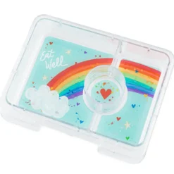 Yumbox Snack 3 compartimentos Aqua Rainbow* Cajas De Almuerzo Infantil·Con Compartimentos