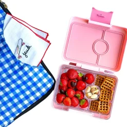 Yumbox Snack 3 compartimentos Fifi Pink Rainbow* Cajas De Almuerzo Infantil·Con Compartimentos