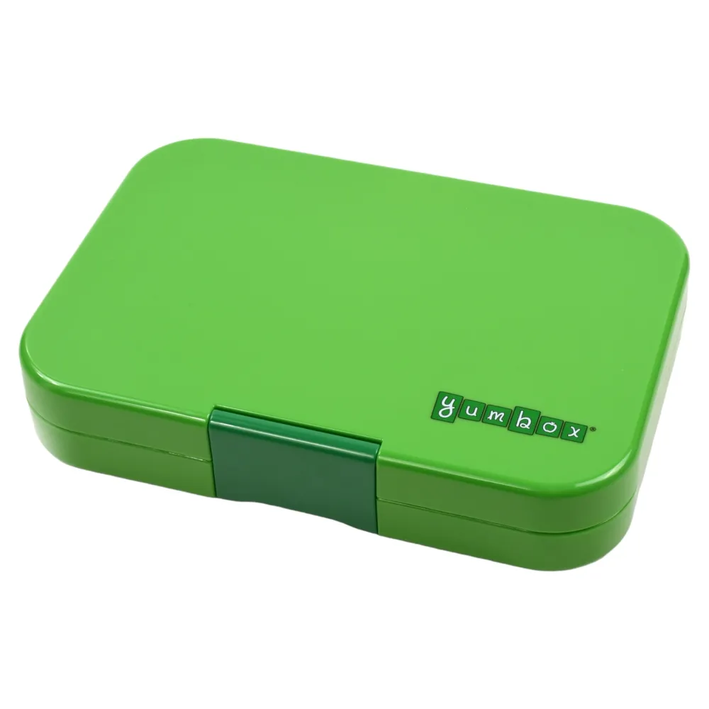 Yumbox Tapas 4 compartimentos Jurassic Green Tiburón* Cajas De Almuerzo Infantil·Con Compartimentos