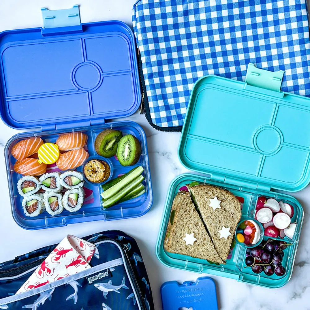 Yumbox Tapas 4 compartimentos Antibes Blue jungla* Cajas De Almuerzo Infantil·Con Compartimentos