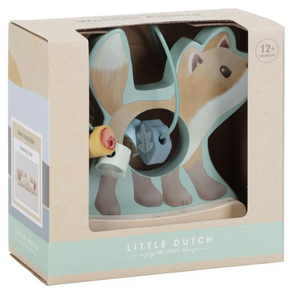 Little Dutch Zorro Balancín FSC Forest Friends ·*Niños Juguetes De Madera Para Niños|Juguetes Y Juegos Motricidad Fina